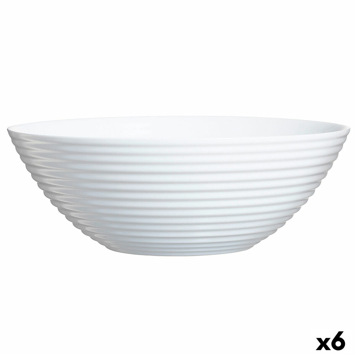 Salaattikulho Luminarc Harena White Glass (Ø 27,3 cm) (6 kpl)