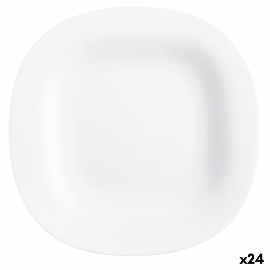 Jälkiruokalautanen Luminarc Carine White Glass (19 cm) (24 yksikköä)