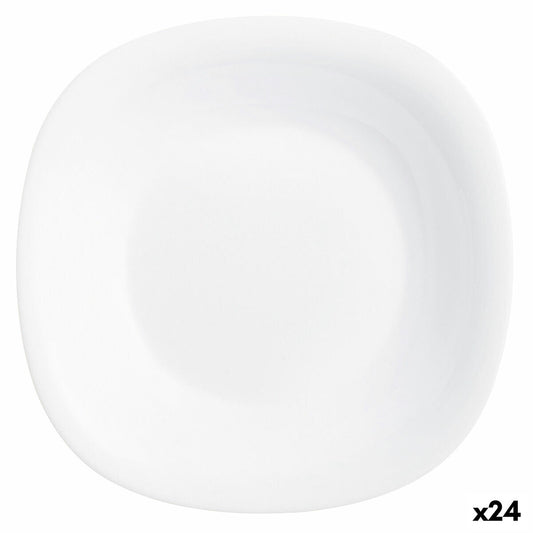 Deep Plate Luminarc Carine White Glass (Ø 23,5 cm) (24 yksikköä)