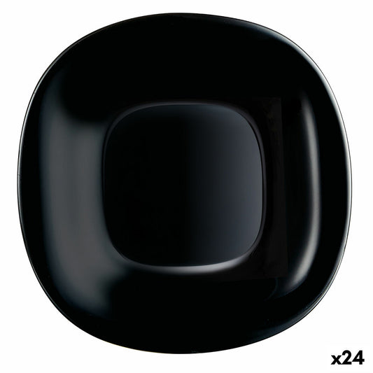 Jälkiruokalautanen Luminarc Carine Black Glass (19 cm) (24 yksikköä)