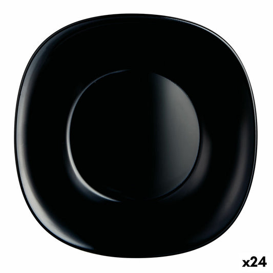 Deep Plate Luminarc Carine Black Glass (Ø 23,5 cm) (24 yksikköä)