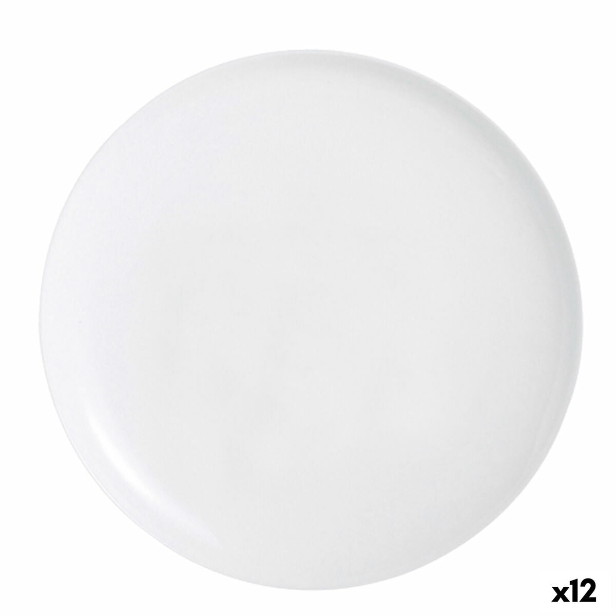 Pizzalautanen Luminarc Friends Time Valkoinen Lasi Ø 32 cm (12 yksikköä)