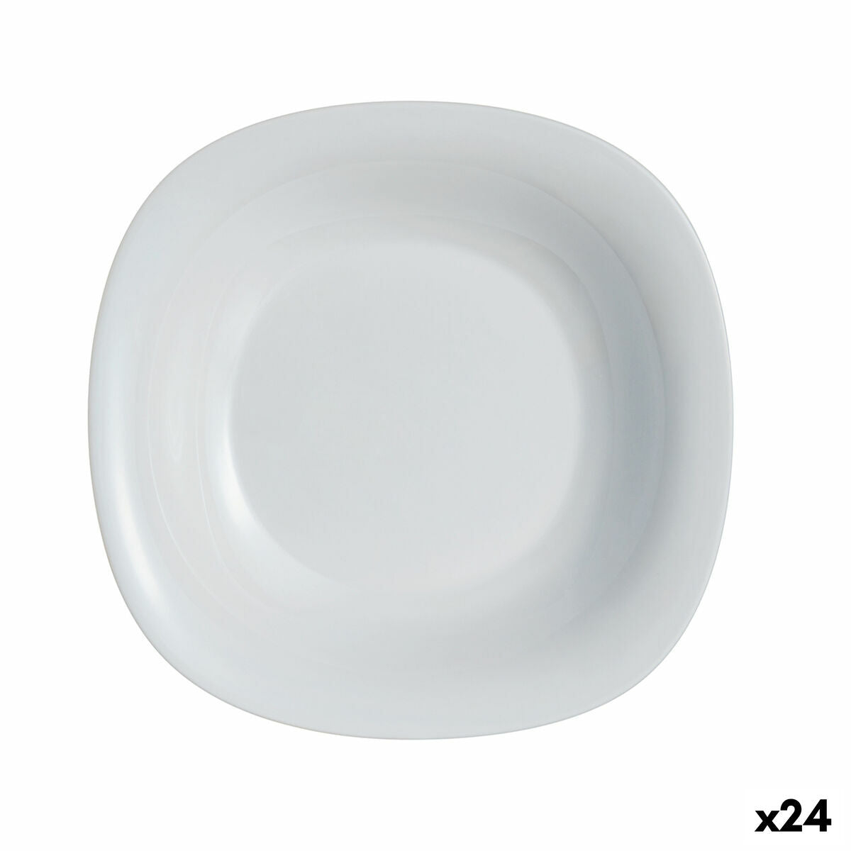 Deep Plate Luminarc Carine Granit Grey Glass Ø 21 cm (24 yksikköä)