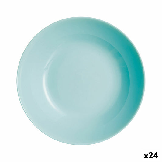 Deep Plate Luminarc Diwali Turquesa 20 cm turkoosi lasi (24 yksikköä)