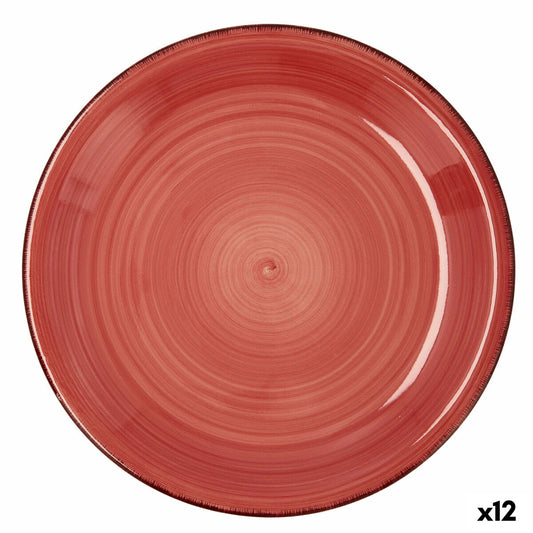 Tasolevy Quid Vita Ceramic Red (Ø 27 cm) (12 yksikköä)