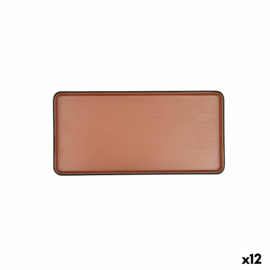 Välipalatarjotin Bidasoa Gio Brown Muovi 24 x 11,5 cm (12 yksikköä)