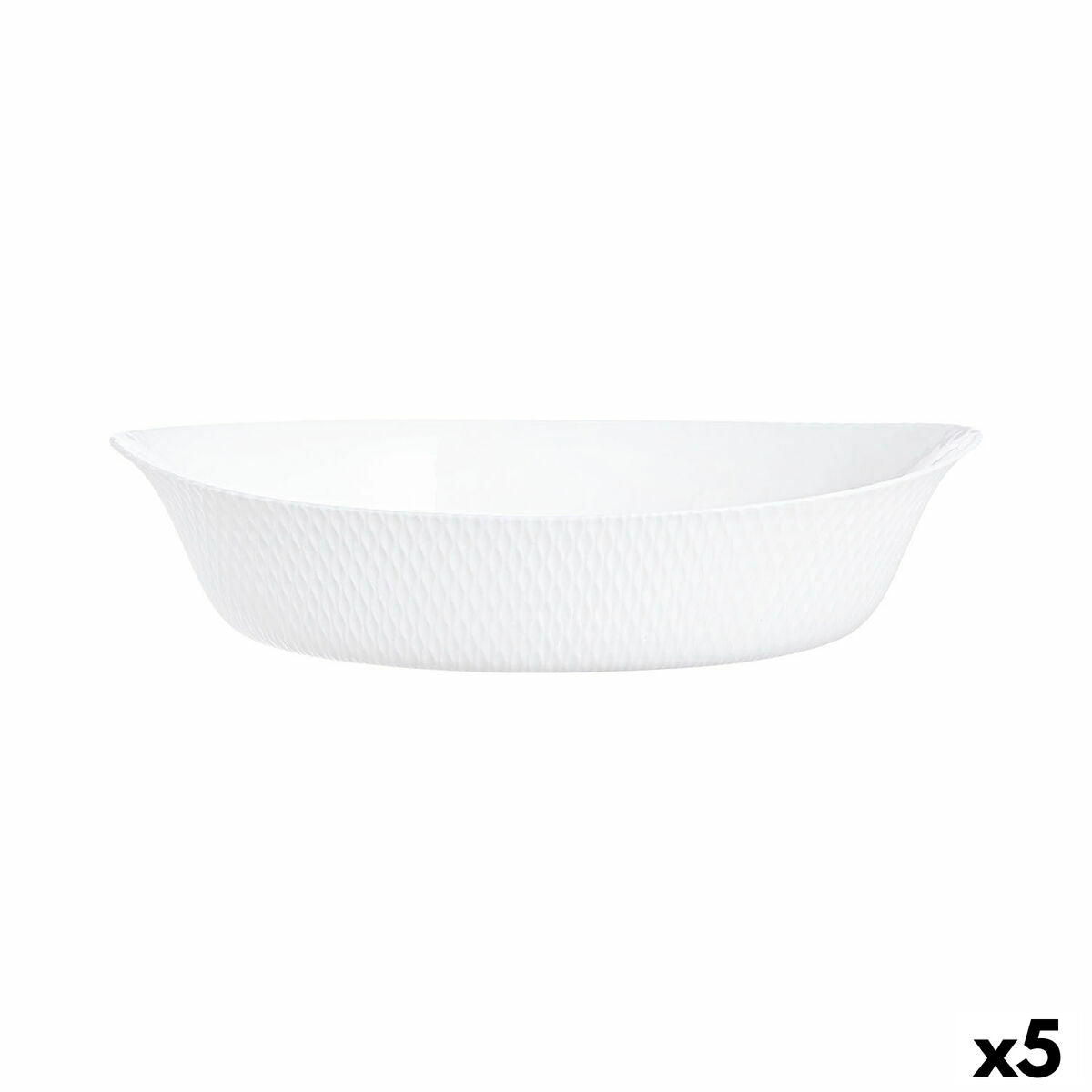 Tarjoilulautanen Luminarc Smart Cuisine 32 x 20 cm valkoinen lasi (6 kpl)