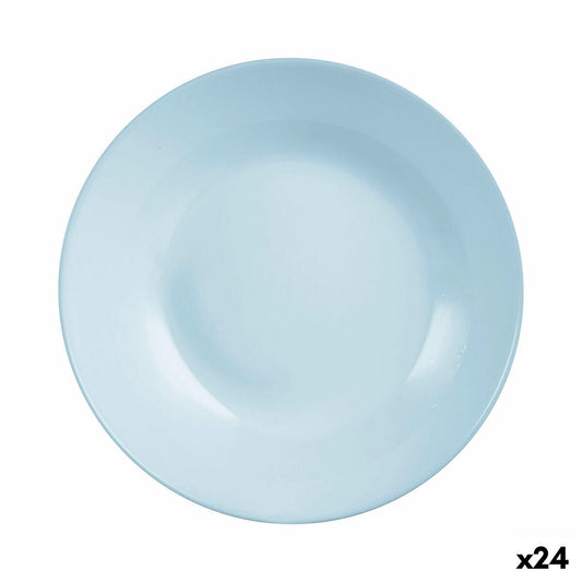 Deep Plate Luminarc Diwali Paradise Blue Glass 20 cm (24 yksikköä)