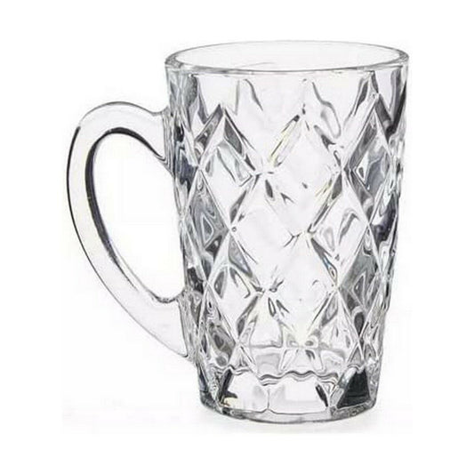 Cup Diamond Transparent Glass (110 ml) (6 yksikköä)