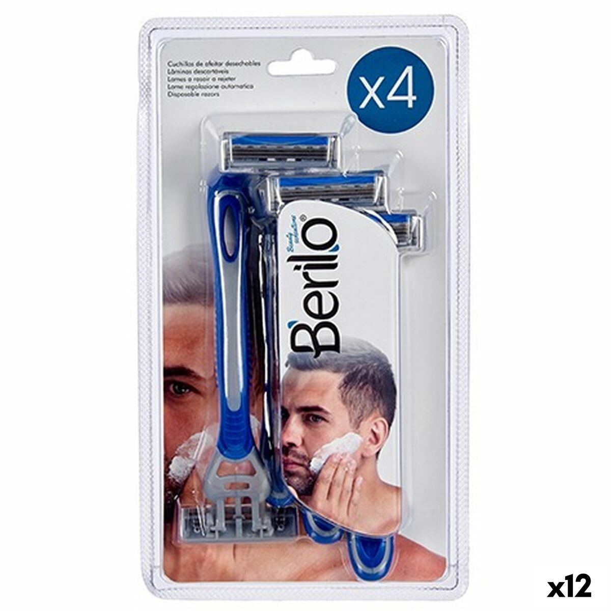 Kertakäyttöinen Razor Blue (12 yksikköä)