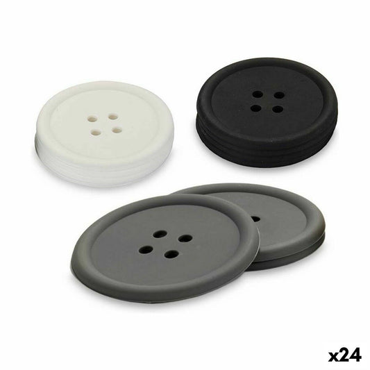 Coasters Button Set Silikoni (24 yksikköä)