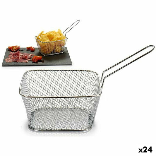 Kori aperitiivien esittelyyn Hopearauta 24 x 13 x 11 cm (24 yksikköä)