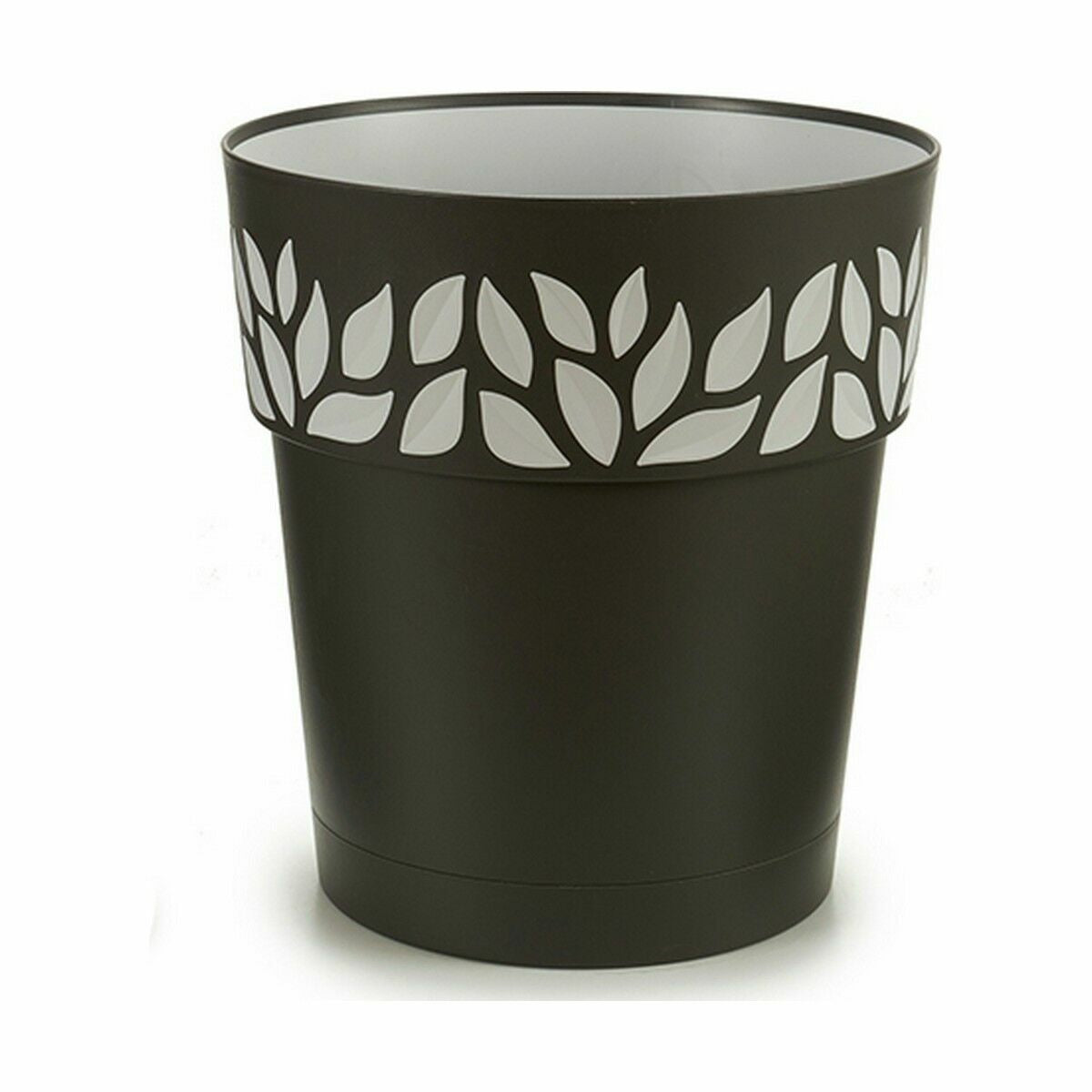 Self-watering flowerpot Stefanplast Cloe Anthracite Plastic 29 x 29 x 29 cm (6 Units)