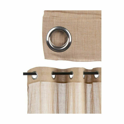 Curtain Beige 140 x 0,1 x 260 cm (6 Units)