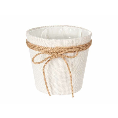 Planter Lasso White Cloth 16 x 15 x 16 cm (24 Units)