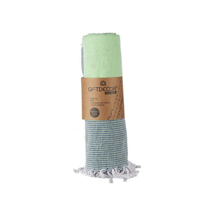 Multipurpose throw 160 x 200 cm Green (12 Units)