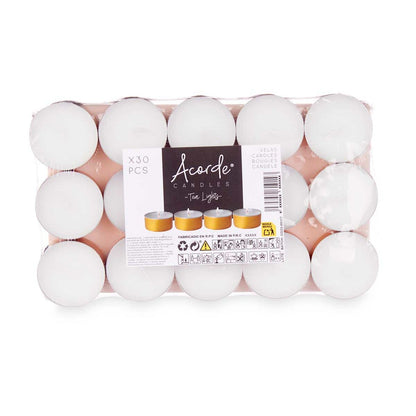 Candle Set Acorde Tea Lights (24 Units)