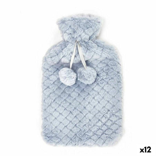 Hot Water Bottle Blue Plastic 1,8 L (12 Units) Gift Decor