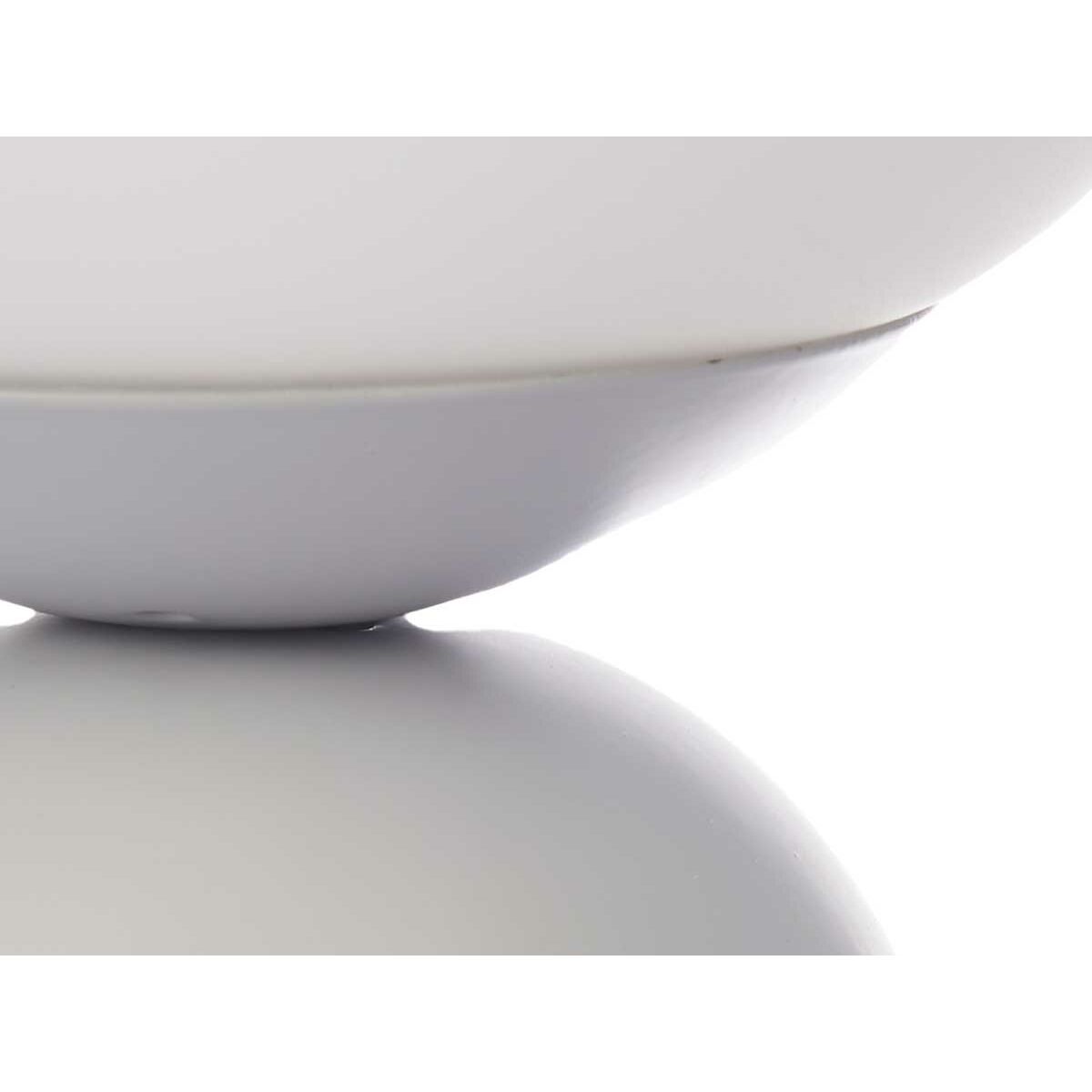 Desk lamp Ball 40 W White Grey Ceramic 15 x 28,5 x 15 cm (4 Units)