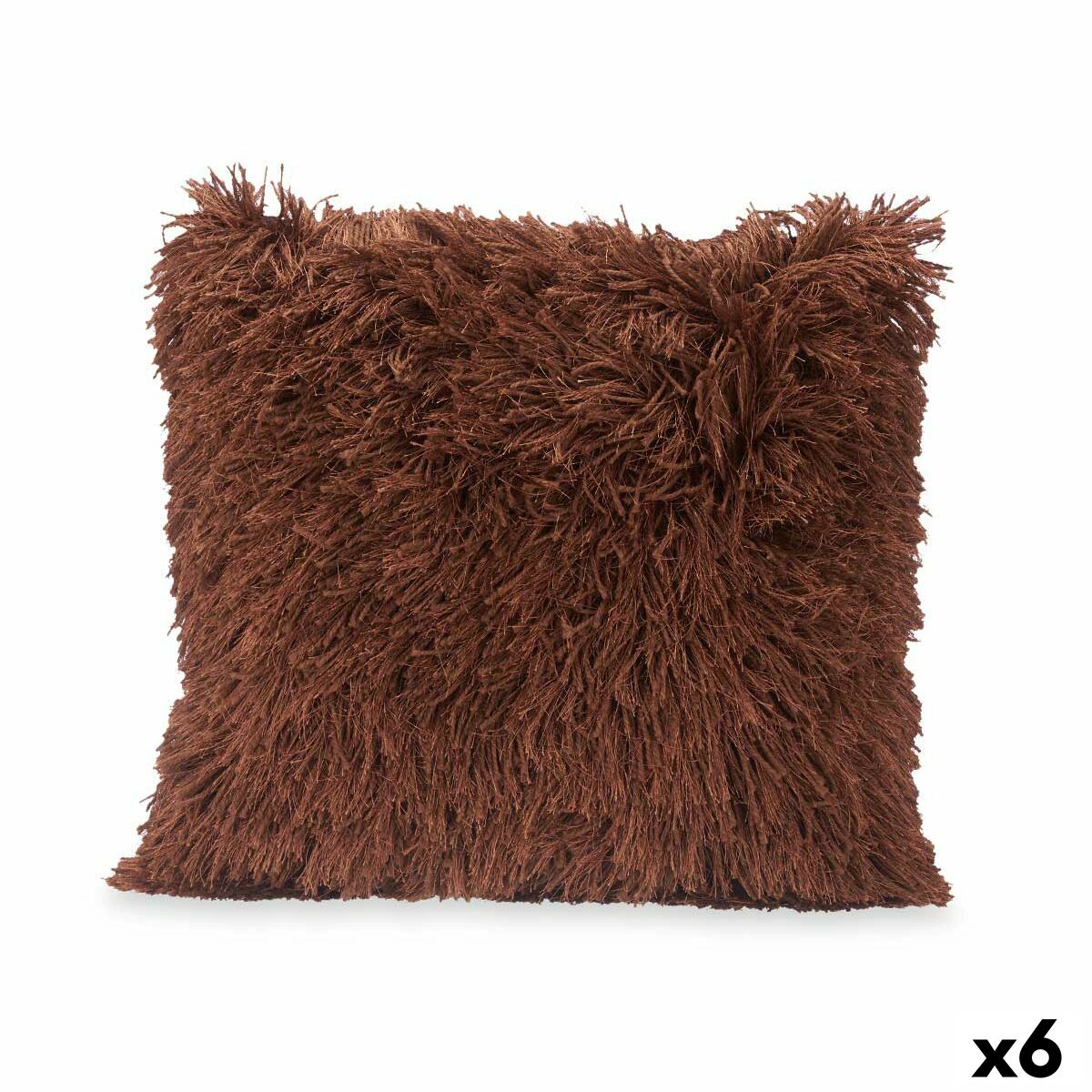 Cushion Brown Cotton Polyester 45 x 2 x 45 cm (6 Units)