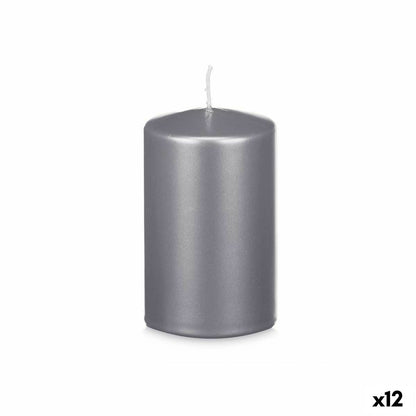 Candle Acorde 92545 Silver 9 x 15 x 9 cm (12 Units)