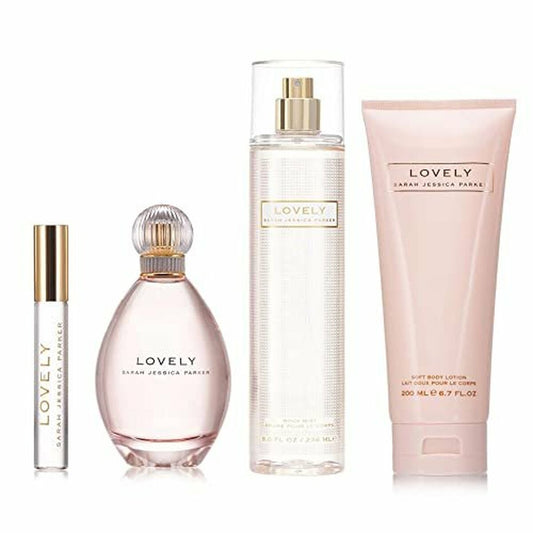 Women's Perfume Set Sarah Jessica Parker Lovely 4 Pieces Sarah Jessica Parker