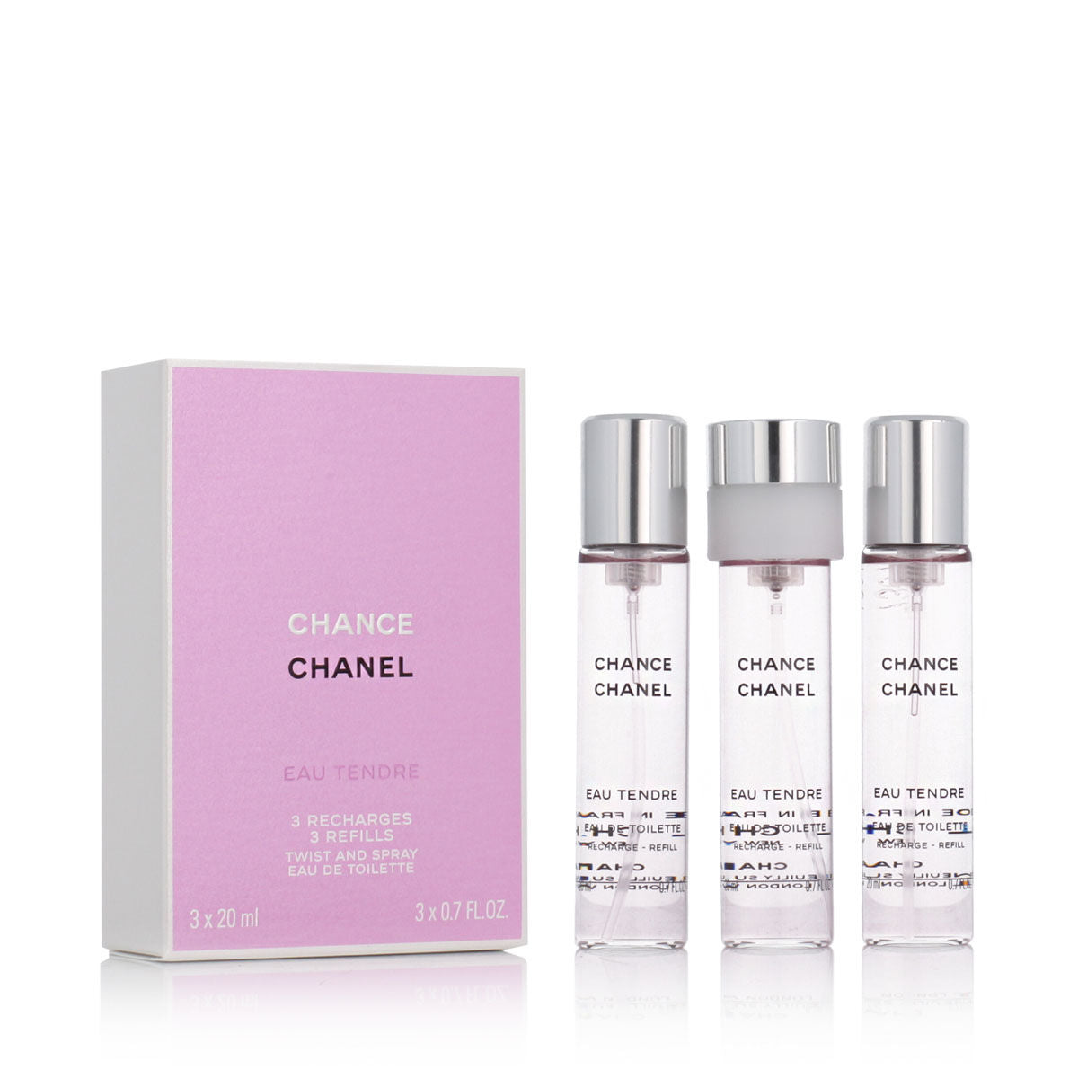 Women's Perfume Set Chanel Chance Eau Tendre 3 Pieces Chanel