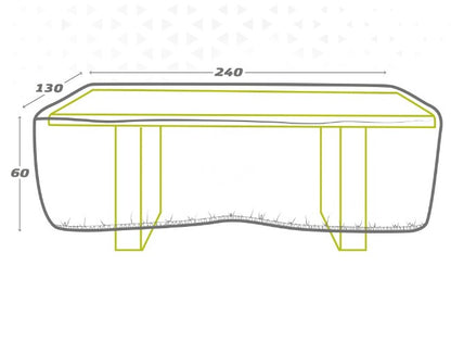 Protective Case Aktive Tables 240 x 60 x 130 cm (6 Units)