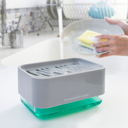 2-in-1 Soap Dispenser for the Kitchen Sink Pushoap InnovaGoods - byKim