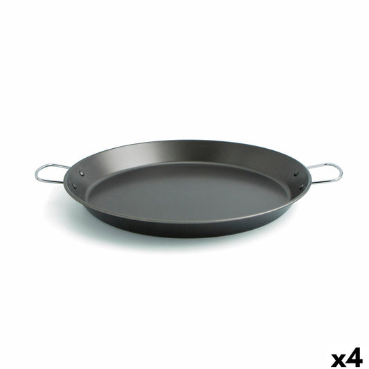 Pan Quid Senia Black Metal Steel Ø 46 cm (4 Units)